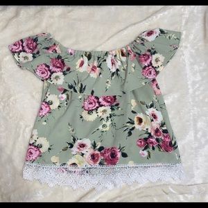 Off The Shoulder Floral Top
